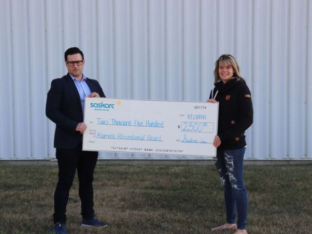 Saskarc donates to Alameda Recreation Board